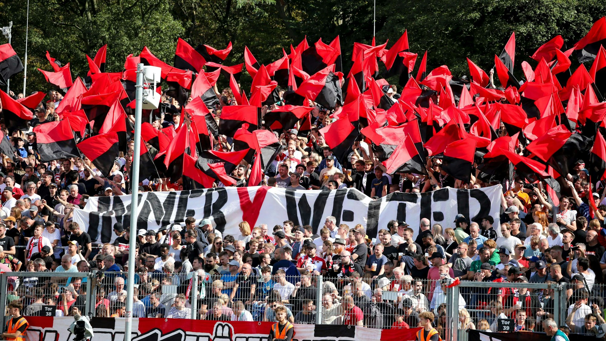 Viktoria Kölns Fans beim DFB-Pokalspiel gegen Werder Bremen