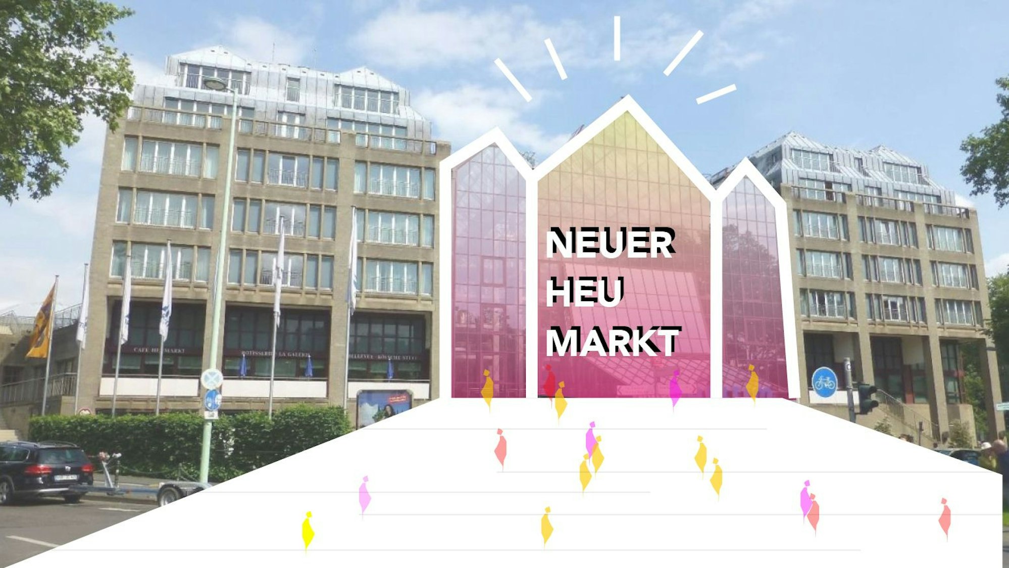 Einer der Vorschläge für das Maritim: Eine Rampe führt direkt zur Hotelhalle.