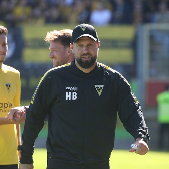 Regionallioga West, Saison 2023 - 2024, 8. Spieltag, 24.09.2023, Fortuna Düsseldorf U 23 - Alemannia Aachen -- Heiner Backhaus Trainer Alemannia Aachen Portrait *** Regionallioga West, season 2023 2024, 8 matchday, 24 09 2023, Fortuna Düsseldorf U 23 Alemannia Aachen Heiner Backhaus coach Alemannia Aachen portrait