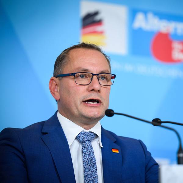 Tino Chrupalla, Vorsitzender der AfD-Bundestagsfraktion, trat am Mittwoch (4. Oktober) bei einer Veranstaltung in Ingolstadt auf. Dabei kam es zu einem Angriff auf den Rechtspopulisten.