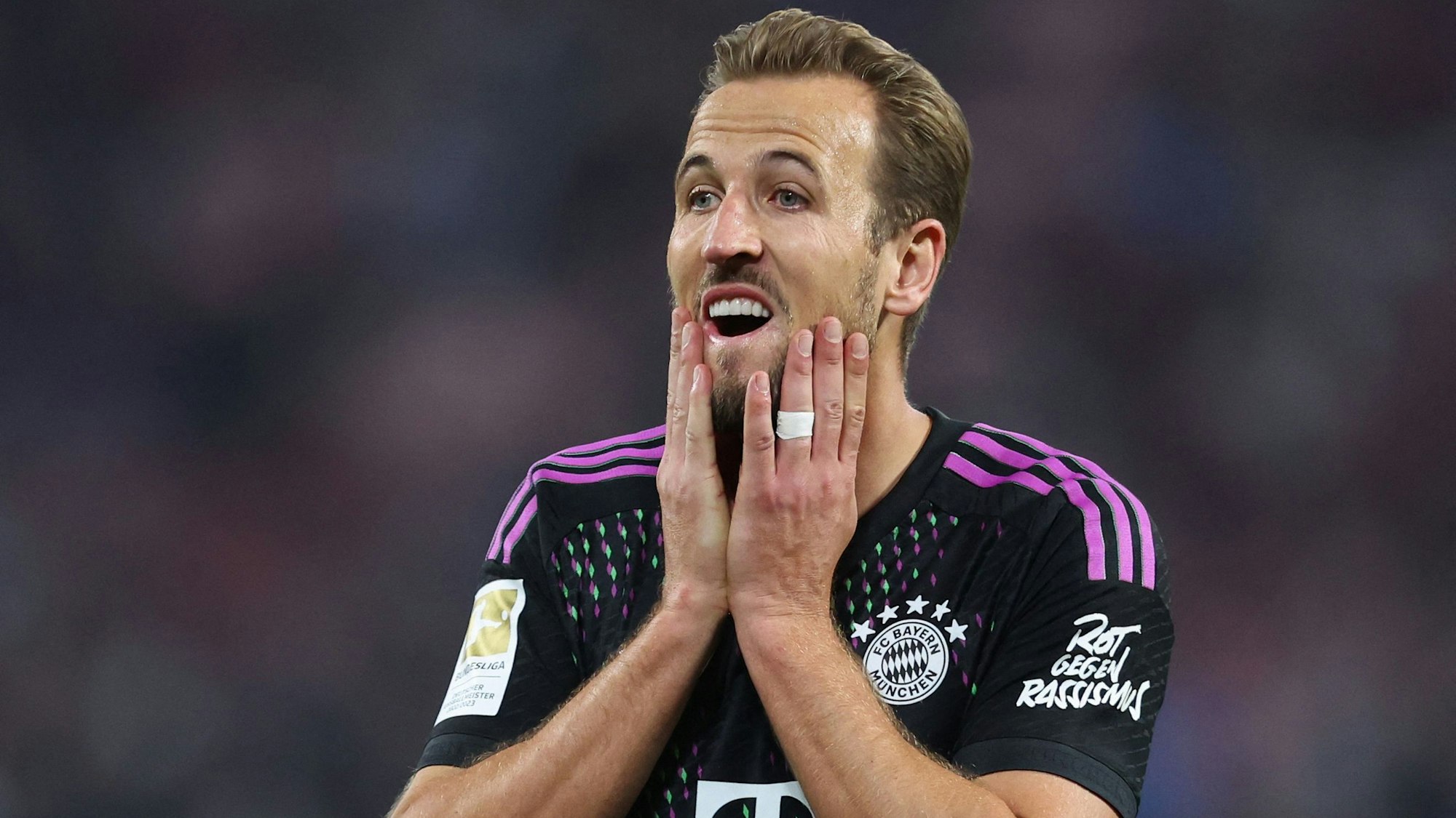 Harry Kane bei einem Fußballspiel.