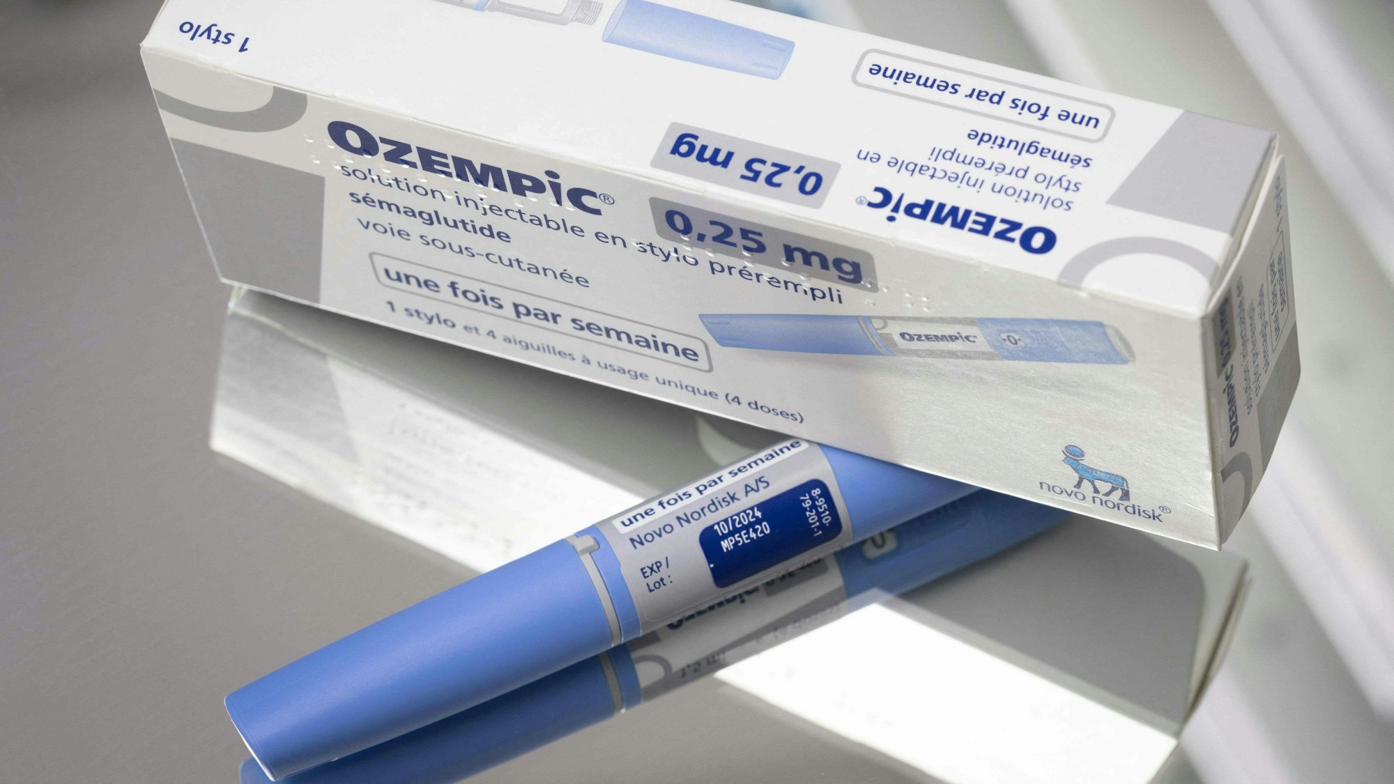 Das Antidiabetikum „Ozempic“ (Semaglutid) des dänischen Pharmaunternehmens „Novo Nordisk“.