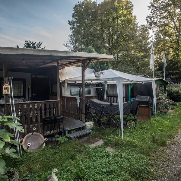 Der Campingplatz auf dem Gelände Am Block in Leichlingen.