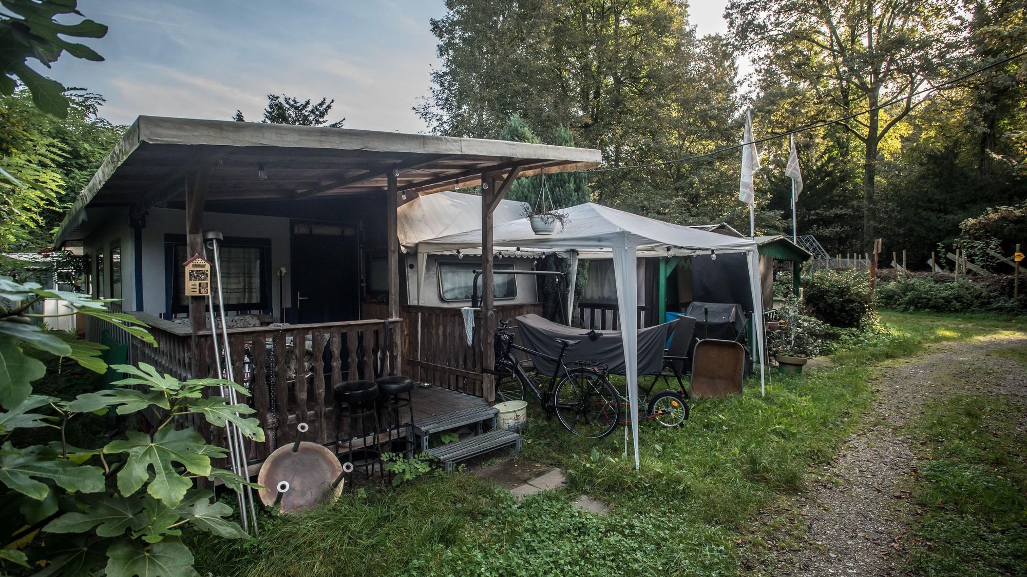 Der Campingplatz auf dem Gelände Am Block in Leichlingen.