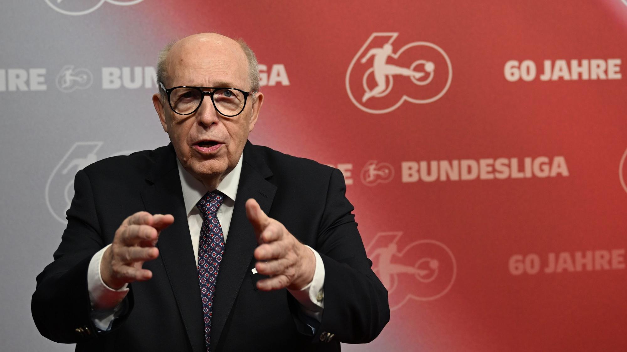 Reiner Calmund, langjähriger Manager von Bayer 04 Leverkusen, Mitte September während der offiziellen Veranstaltung zum 60. Geburtstag der Fußball-Bundesliga