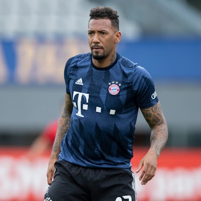 Der ehemalige Fußball-Nationalspieler Jérôme Boateng beim Training an der Säbener Straße auf dem Trainingsgelände des FC Bayern München.