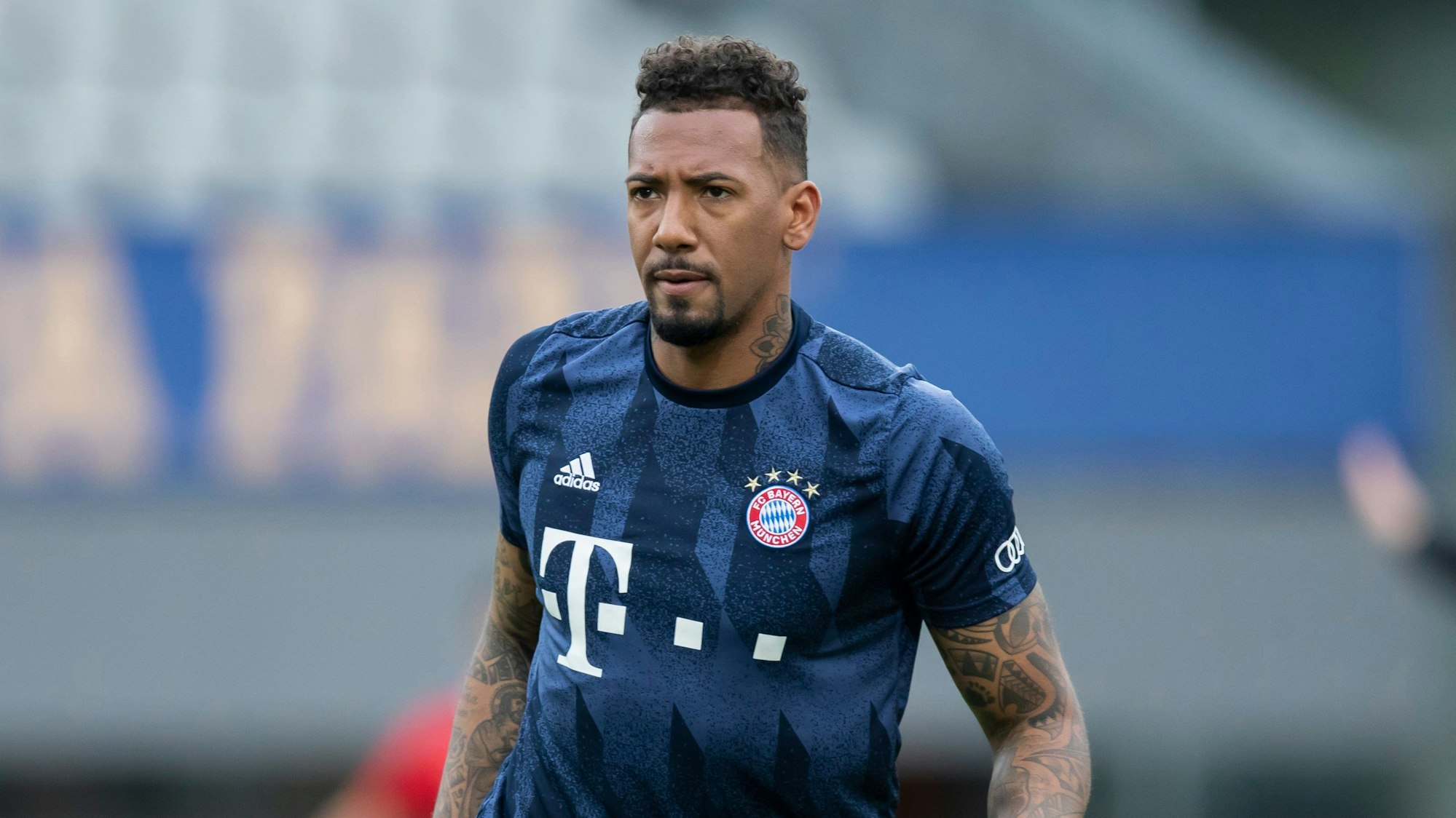 Der ehemalige Fußball-Nationalspieler Jérôme Boateng beim Training an der Säbener Straße auf dem Trainingsgelände des FC Bayern München.