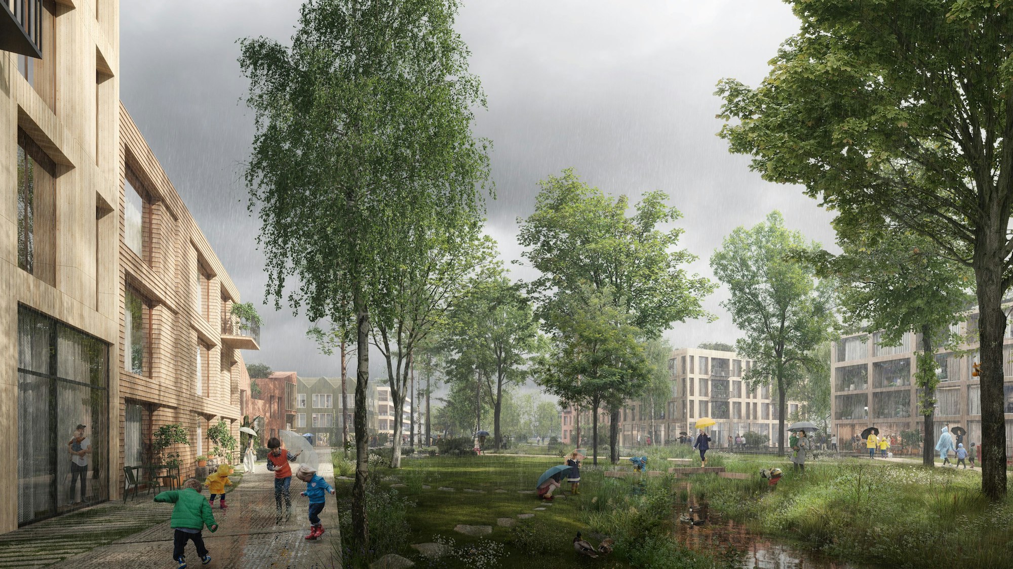 Die Visualisierung zeigt, wie Kreuzfeld einmal aussehen soll.