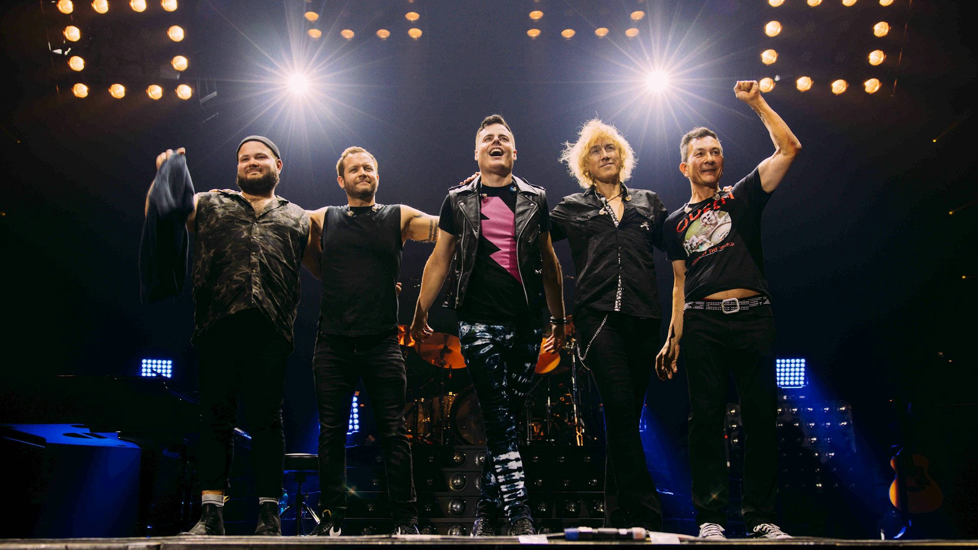 Mitglieder der Tribute-Show „One Vision of Queen“