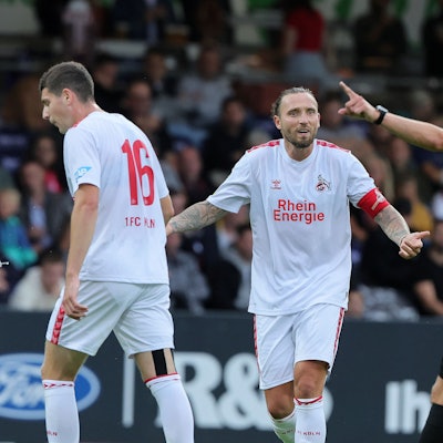 SC Fortuna Köln vs. 1. FC Köln U21, 4.Liga,
Mitte: Marco Höger (1. FC Köln), 01.08.2023, Bild: Herbert Bucco