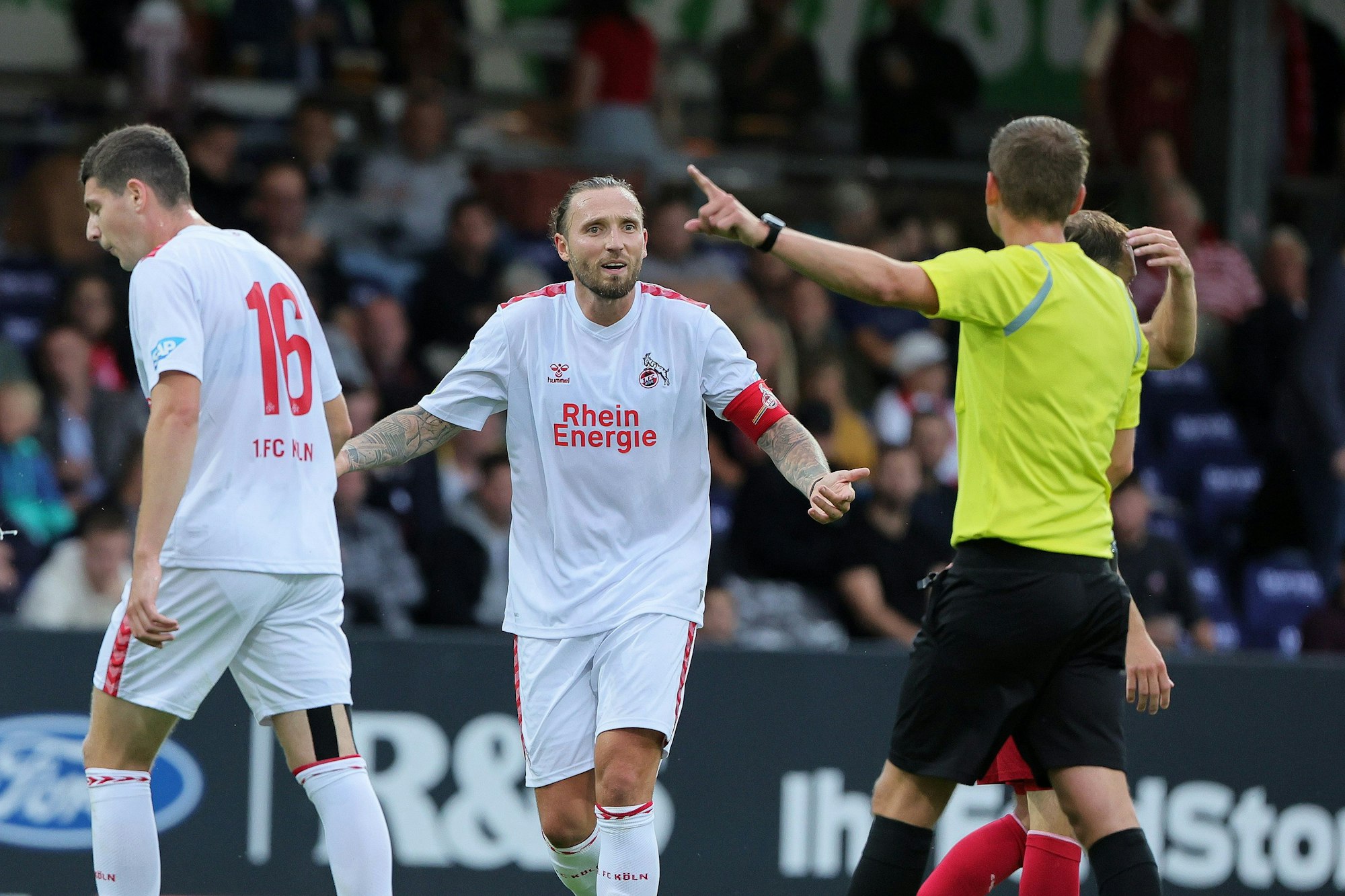 SC Fortuna Köln vs. 1. FC Köln U21, 4.Liga,
Mitte: Marco Höger (1. FC Köln), 01.08.2023, Bild: Herbert Bucco