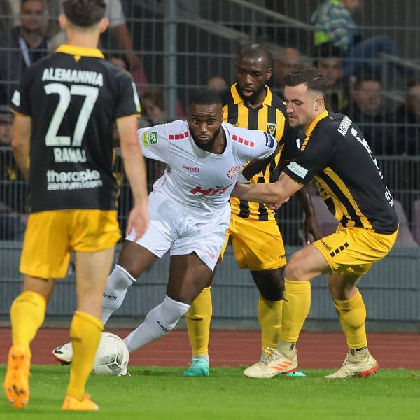 SC Fortuna Köln vs. Alemannia Aachen, 4.Liga,
Mitte: Arnold Budimbu (Fortuna), 06.10.2023, Bild: Herbert Bucco