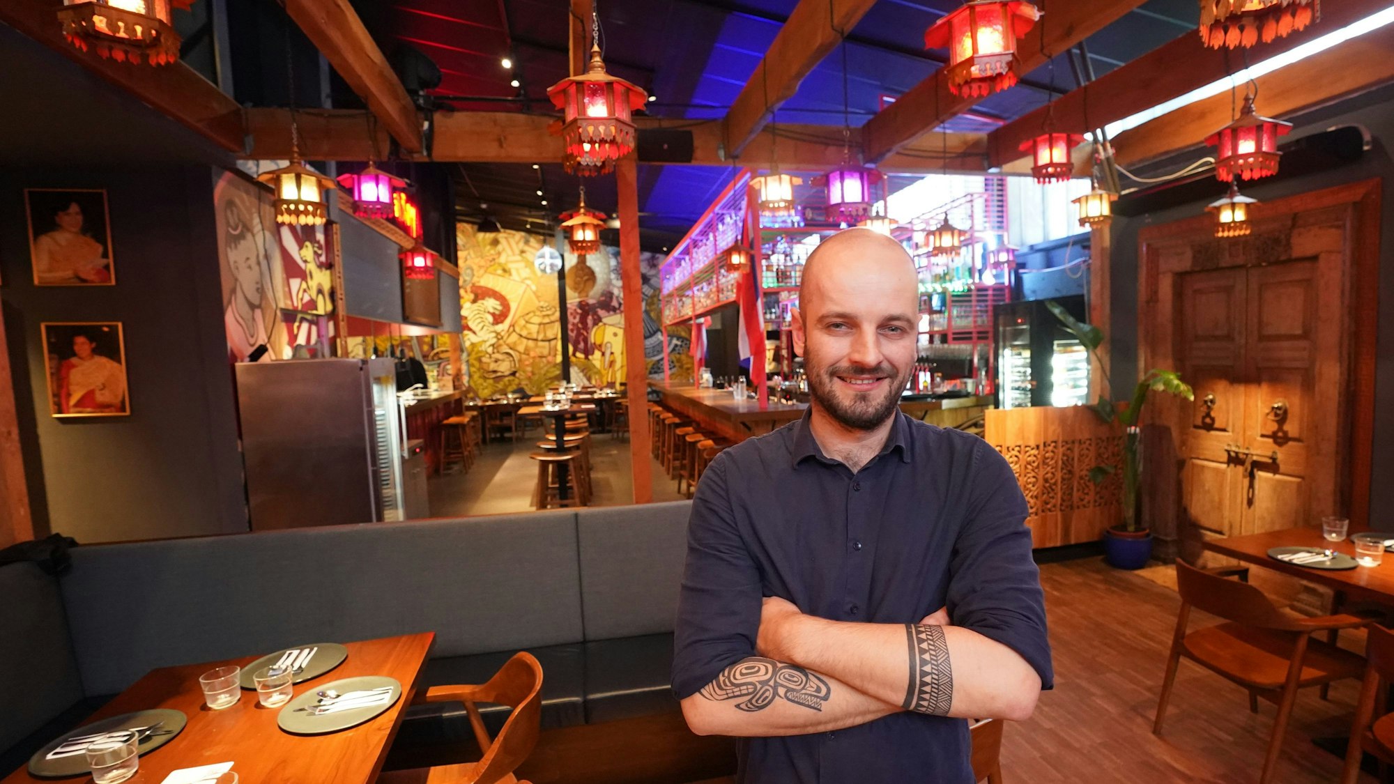 Blick in die Thaifood-Bar ‚Jing Jing‘ in Hamburg