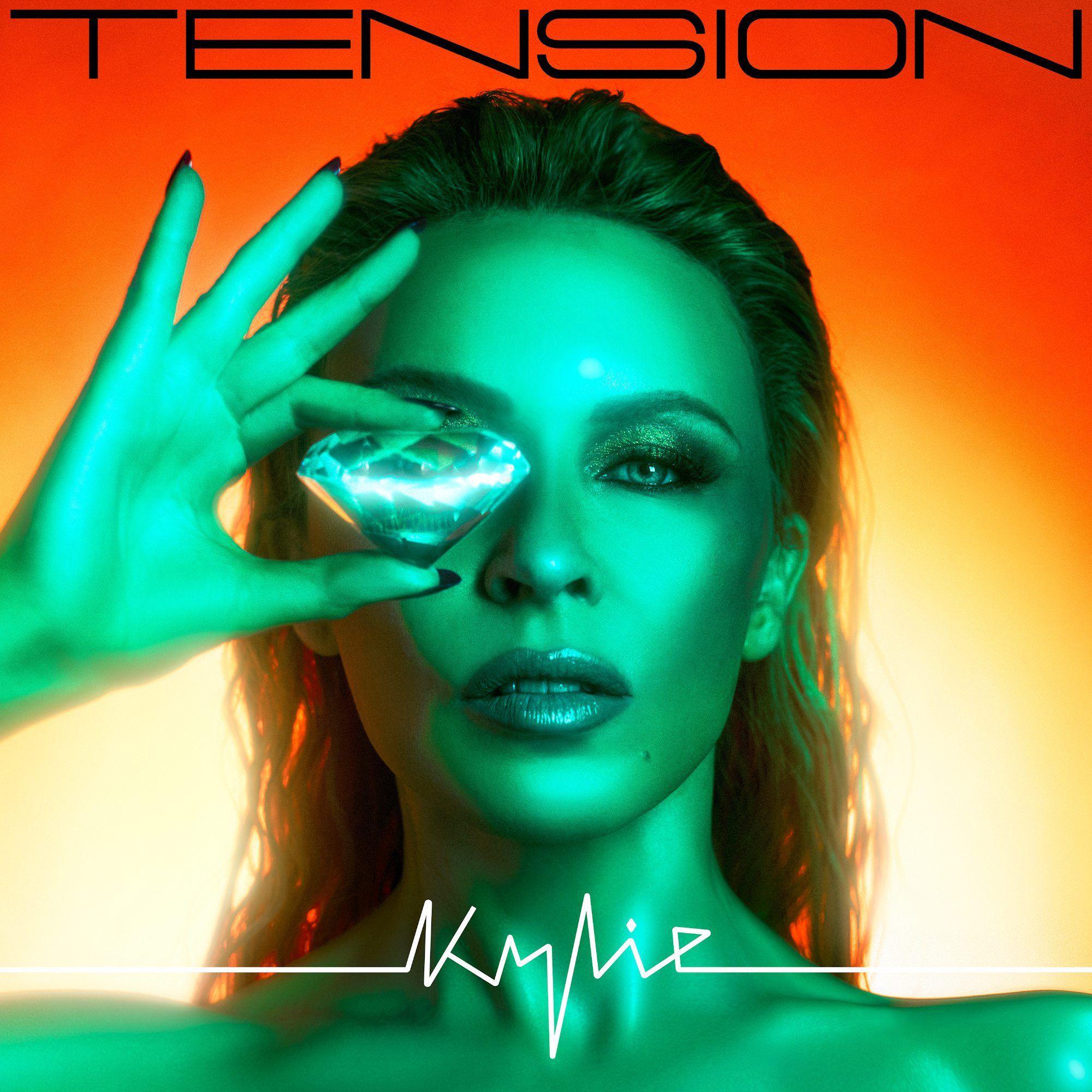 Cover des Albums „Tension“ von Kylie Minogue.
