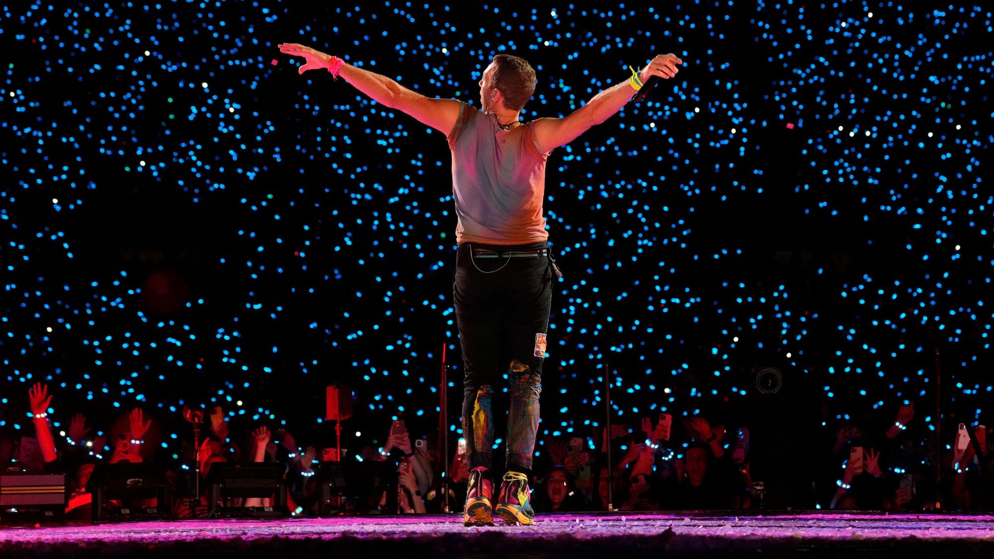 Coldplay-Frontmann Chris Martin bei einem Auftritt im September 2023.