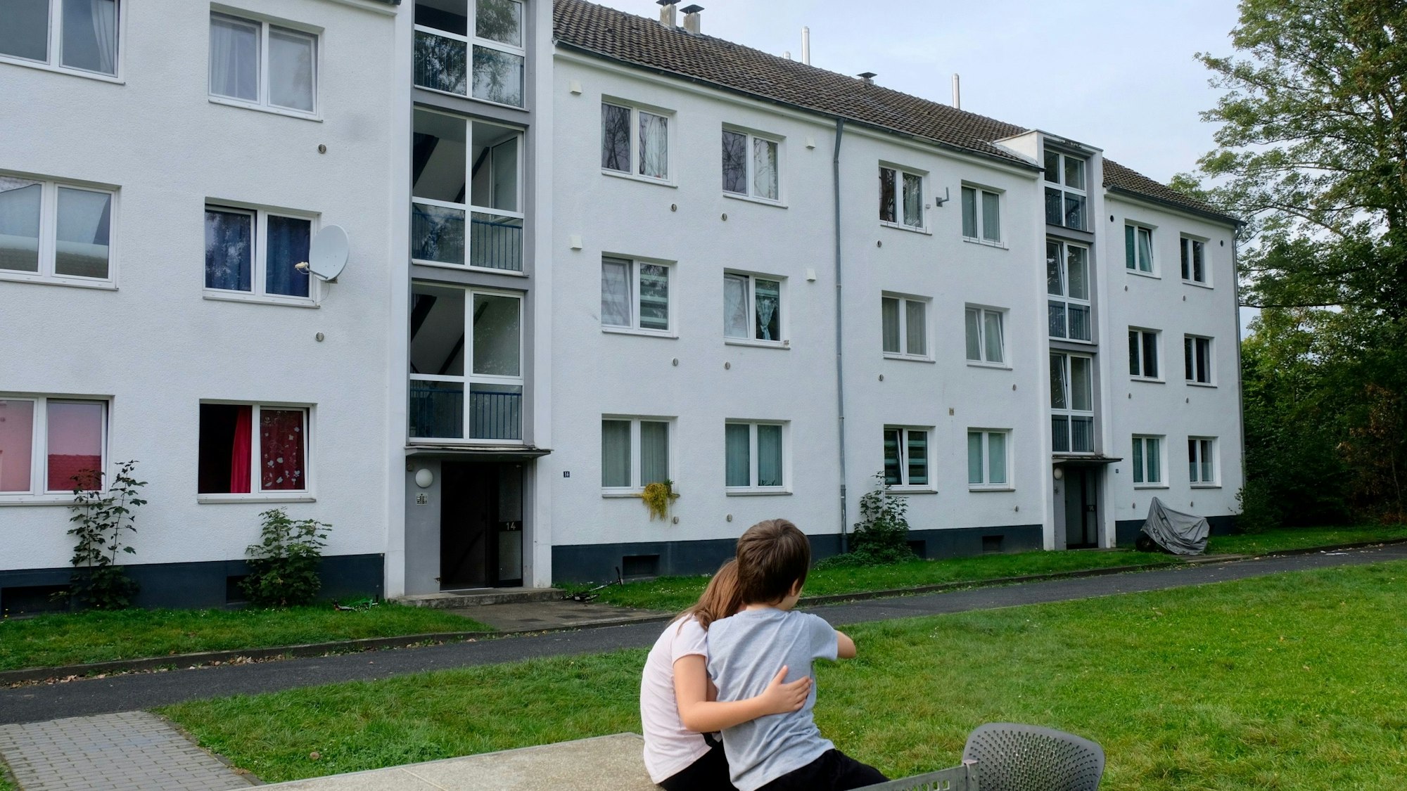 Das betroffene Wohnhaus in Porz-Westhoven