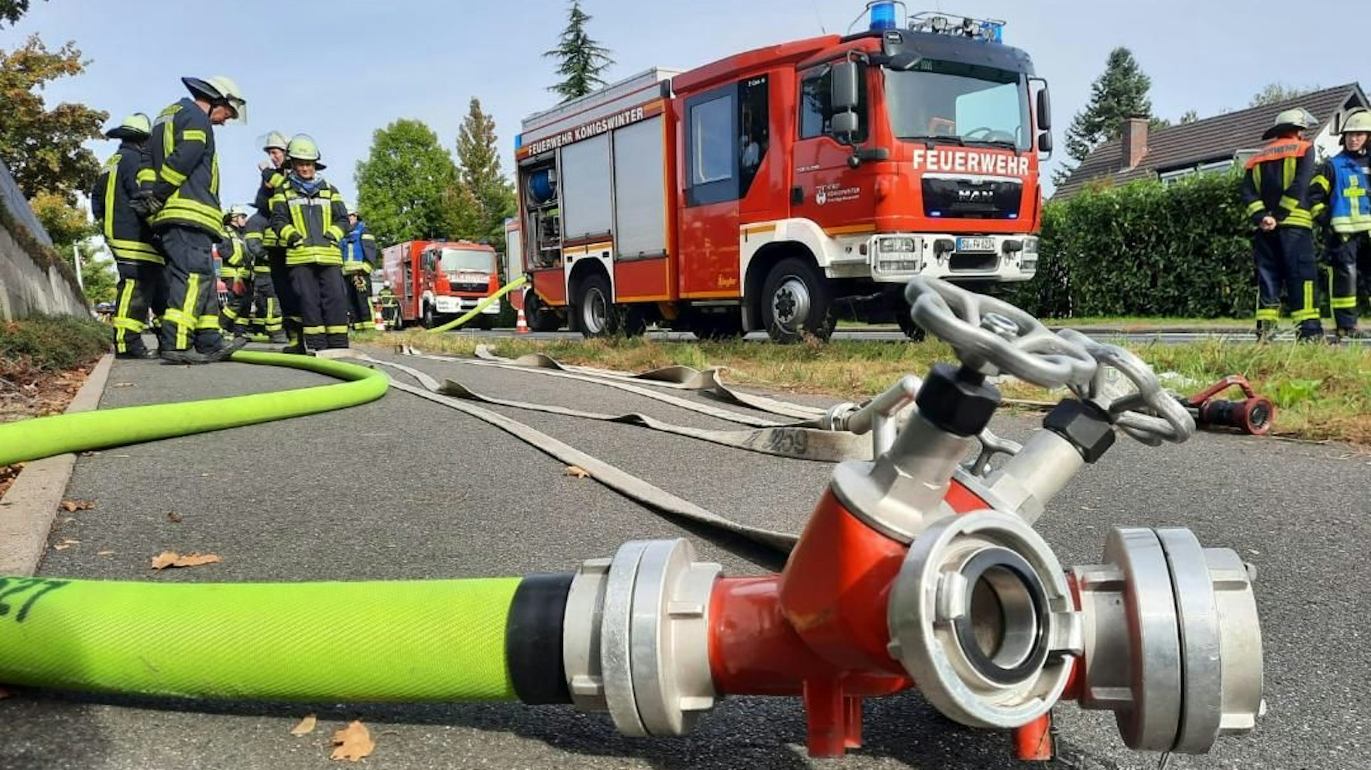 Feuerwehreinsatz in Königswinter.