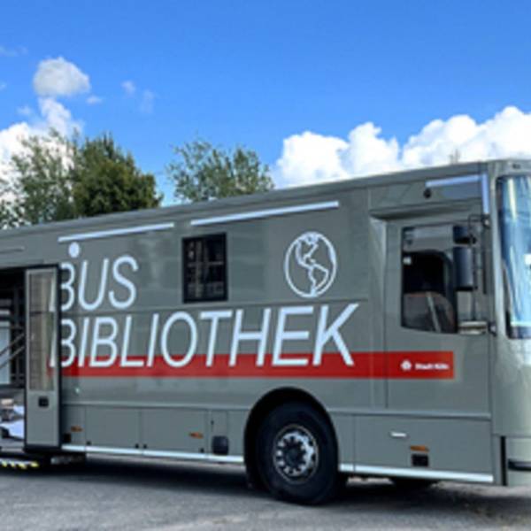Die neue Busbibliothek der Stadt Köln.
