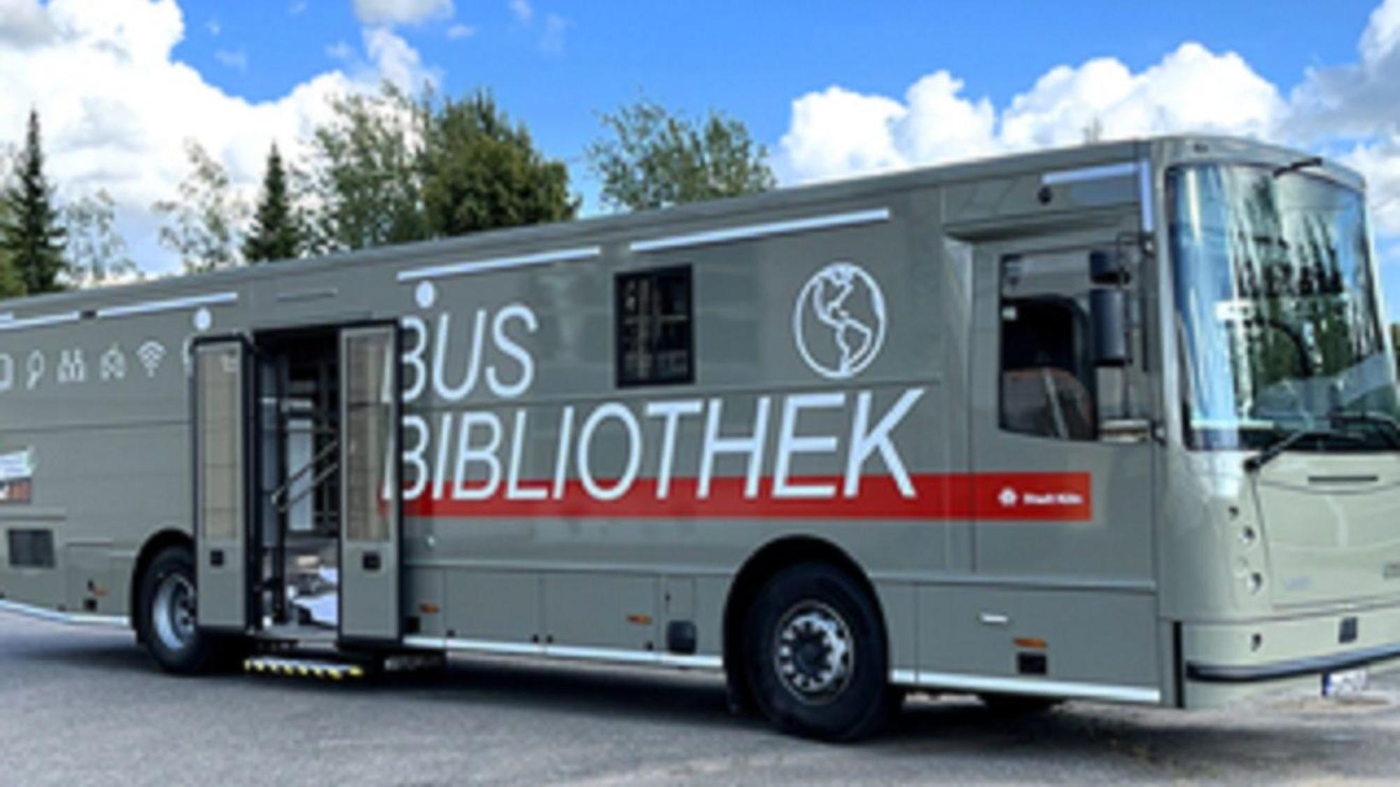 Die neue Busbibliothek der Stadt Köln.