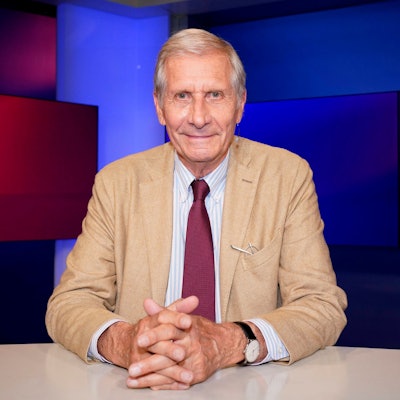 Ulrich Wickert 2023 in der ARD-Talkshow maischberger.