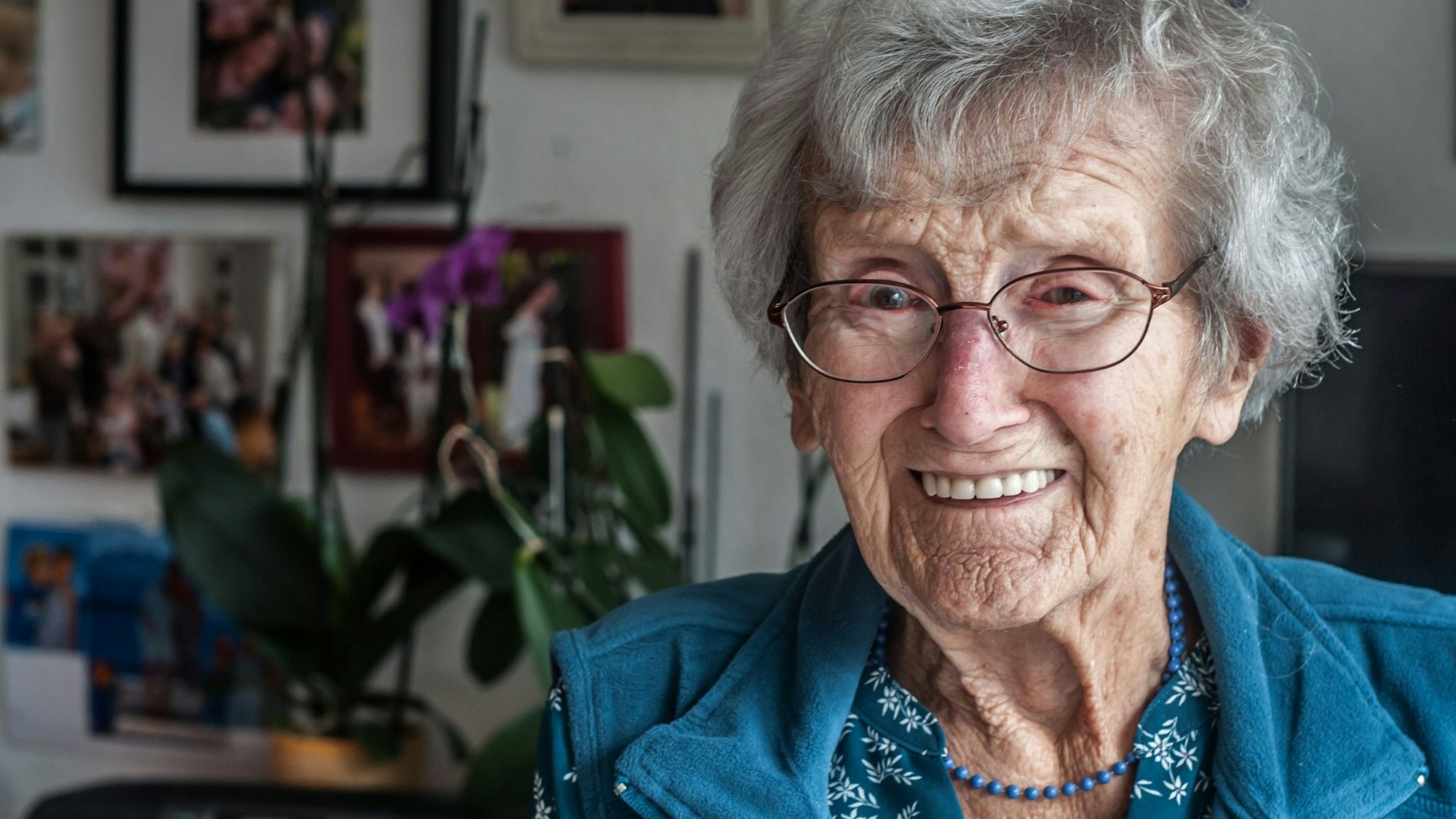 Anneliese Gothe wird am 15. Oktober 103 Jahre alt. Das Bild haben wir gemacht, als sie 100 war.