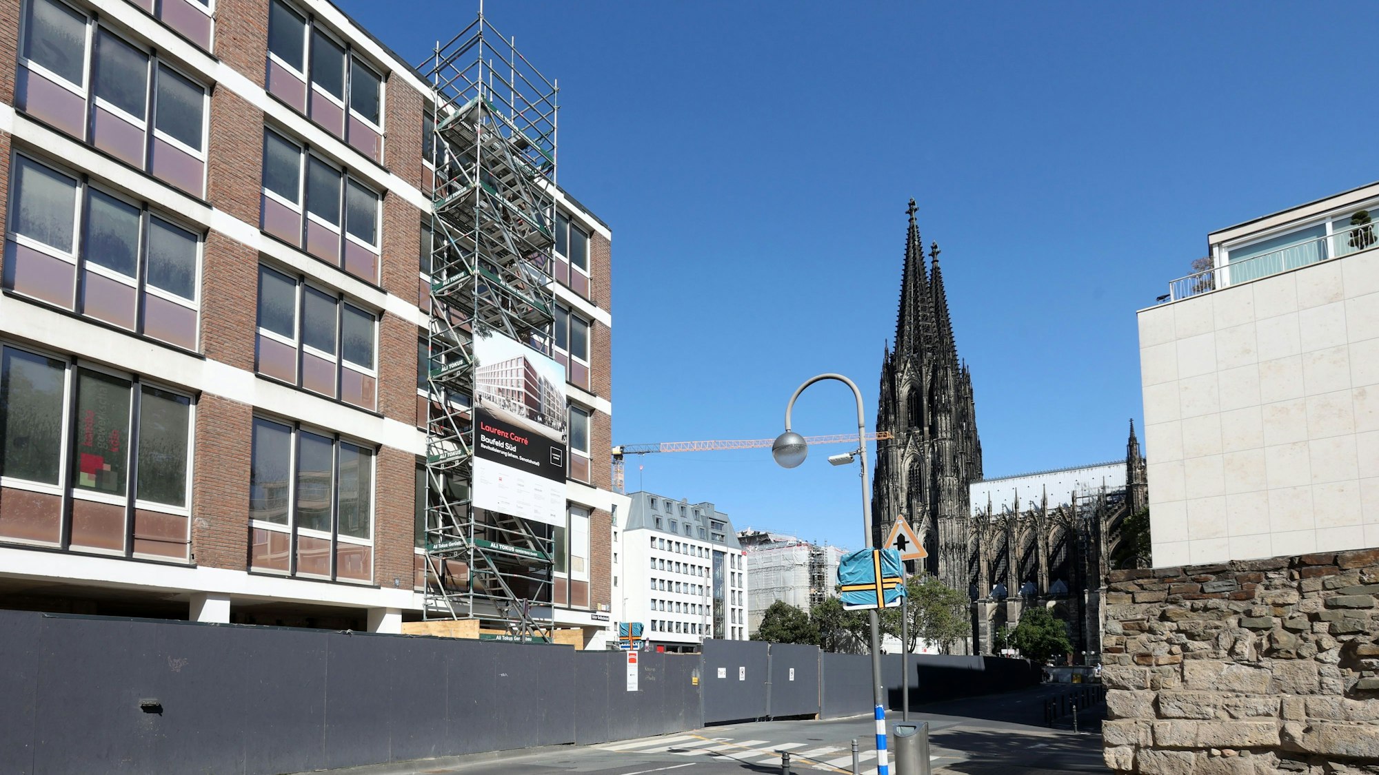 Die Baustelle des Laurenz-Carré im August.