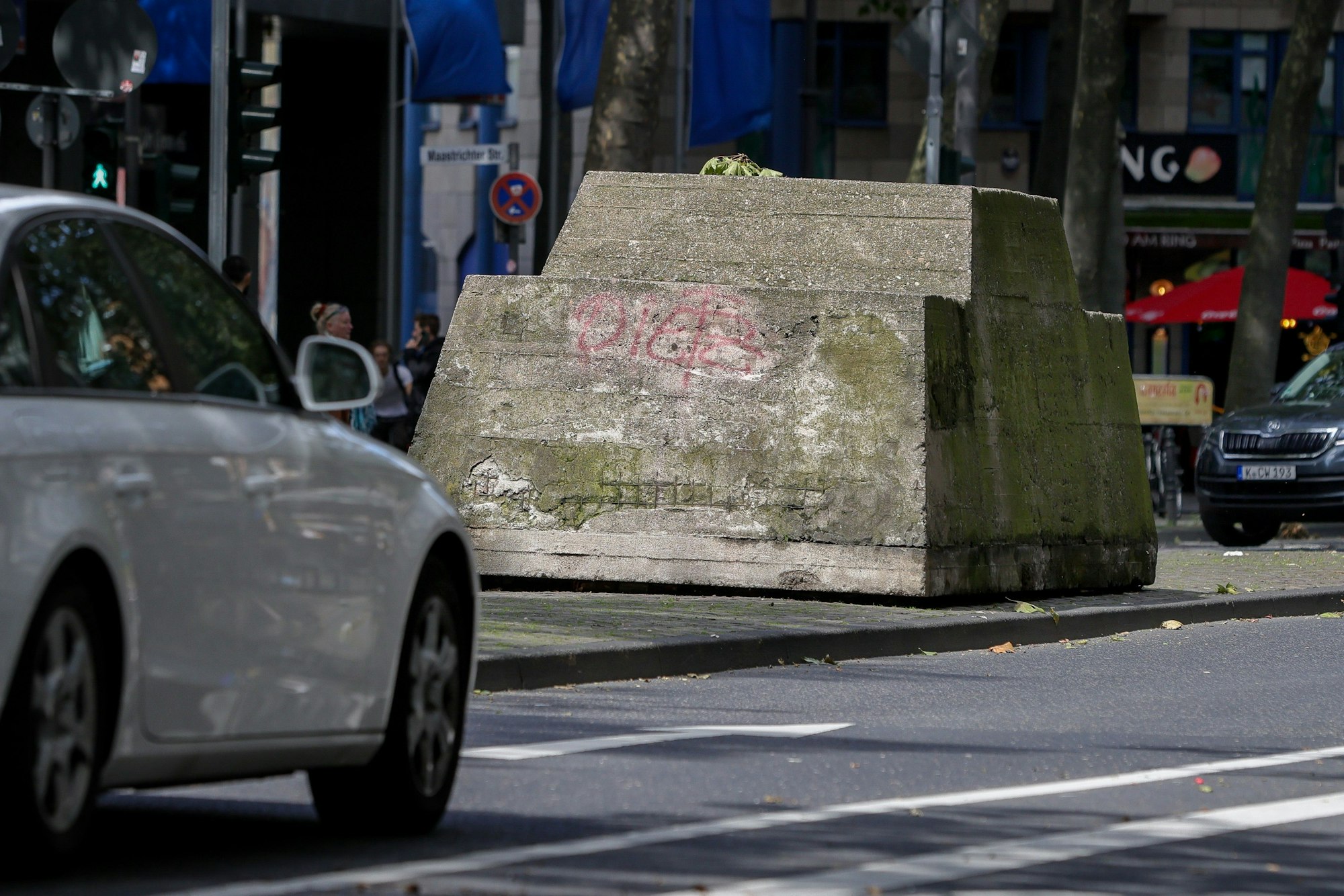 Ein Foto der Skulptur, aufgenommen im August 2023.