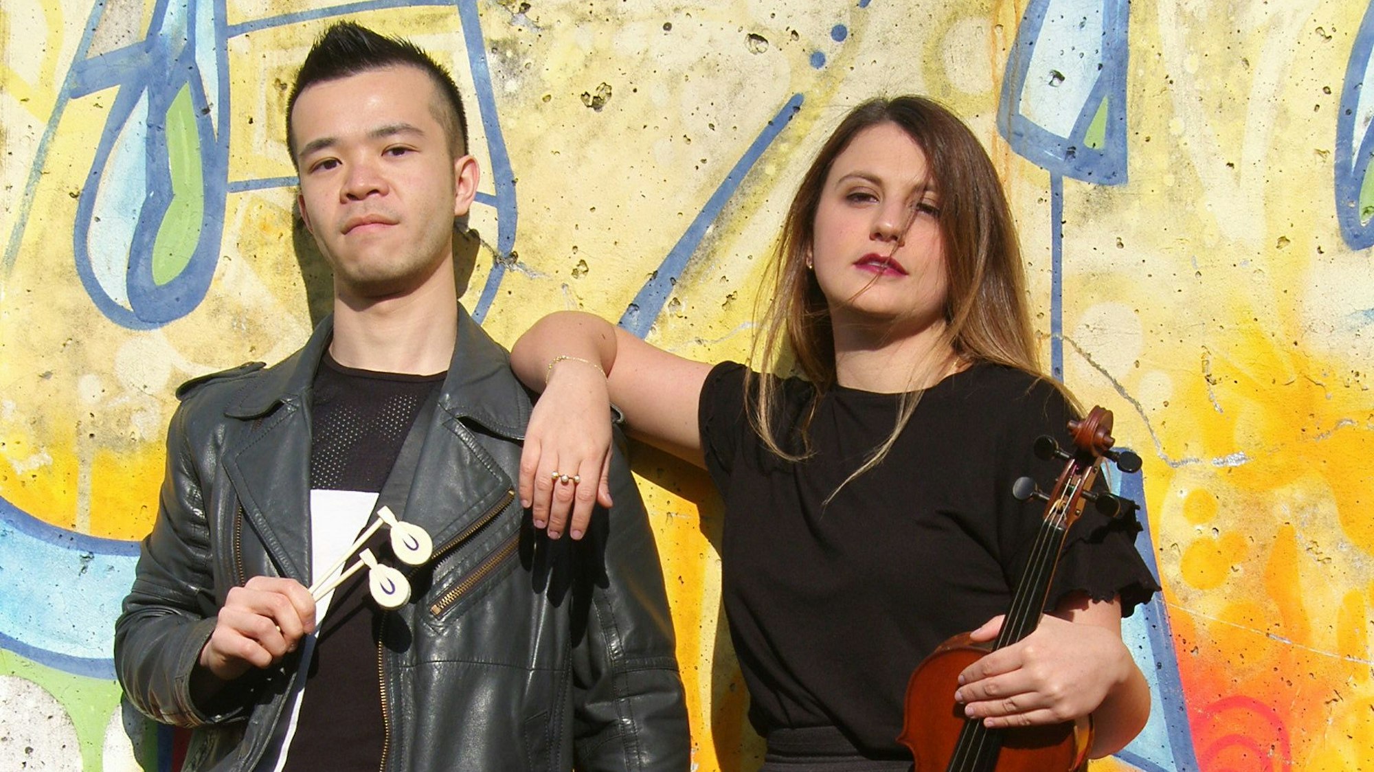 Albert Lau und Paola Delucchi treten als „Apeiron Duo“ im Senftöpfchen auf.