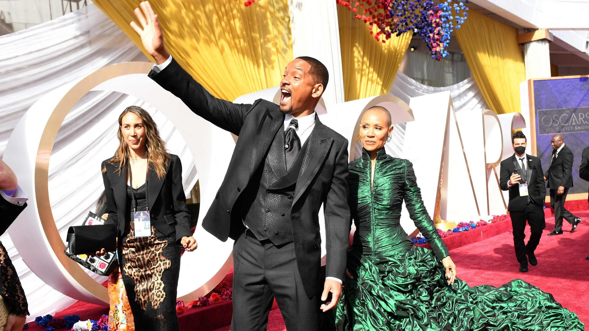 Jada Pinkett Smith mit ihrem Ehemann Will Smith bei den Oscars 2022