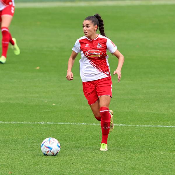 1.FC Köln vs. Turbine Potsdam, Fussball Frauen, 1. Bundesliga, Manjou Wilde (1.FC Köln), Bild: Herbert Bucco, 01.10.2022