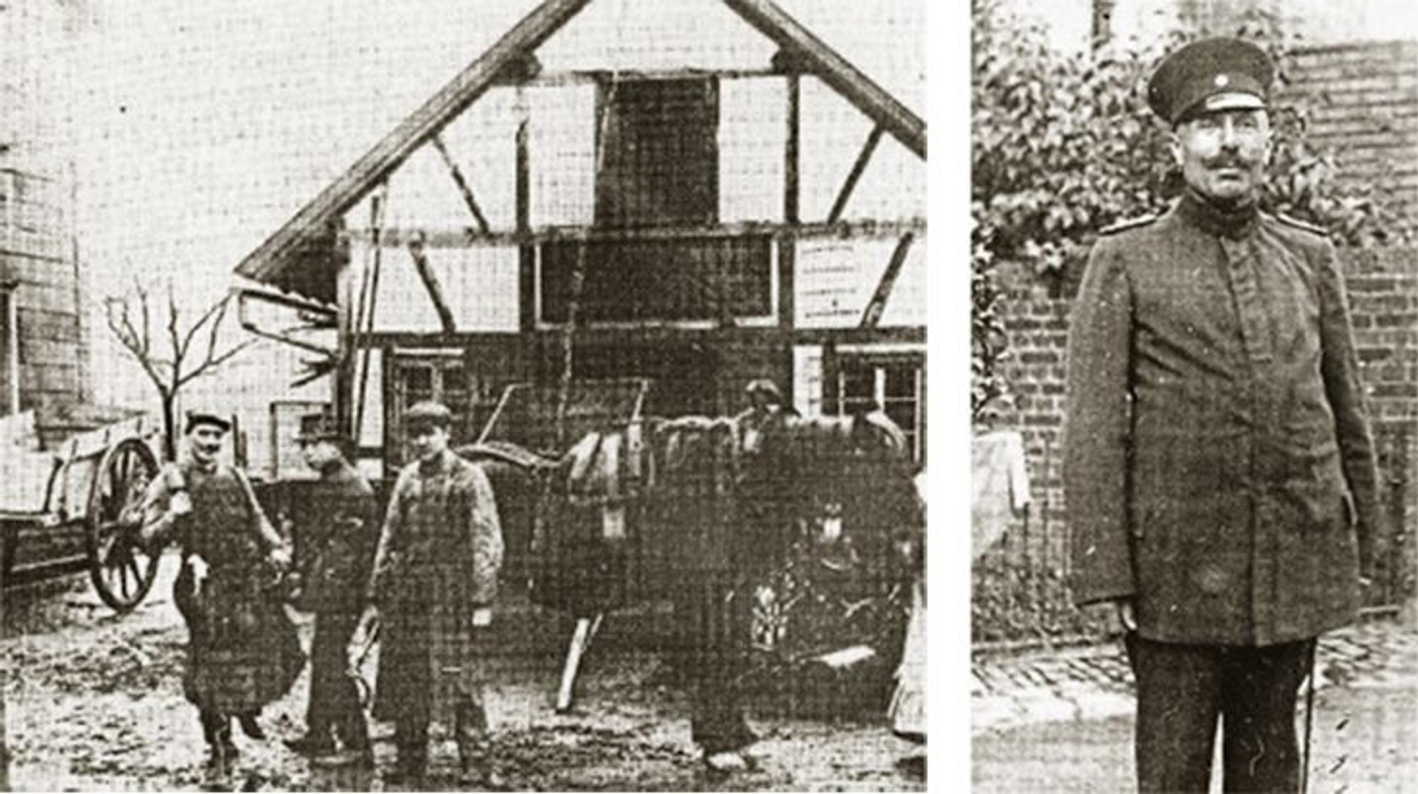 Vor der Dorfschmiede gab es das erste Opfer im Overather Kartoffelkrieg. Der Gendarm Josef Stammen hatte keine Chance, die Eskalation zu aufzuhalten.
