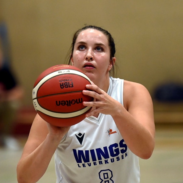 30.09.2023, Basketball-Orthomol Wings Leverkusen- Nördlingen
Sarah Gates (Leverkusen)
Foto: Uli Herhaus