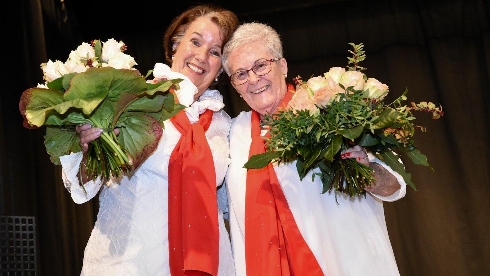 Bruni Gräber und Sibille Miesen-Schulz vom Chor Furore freuen sich auf das Konzert.