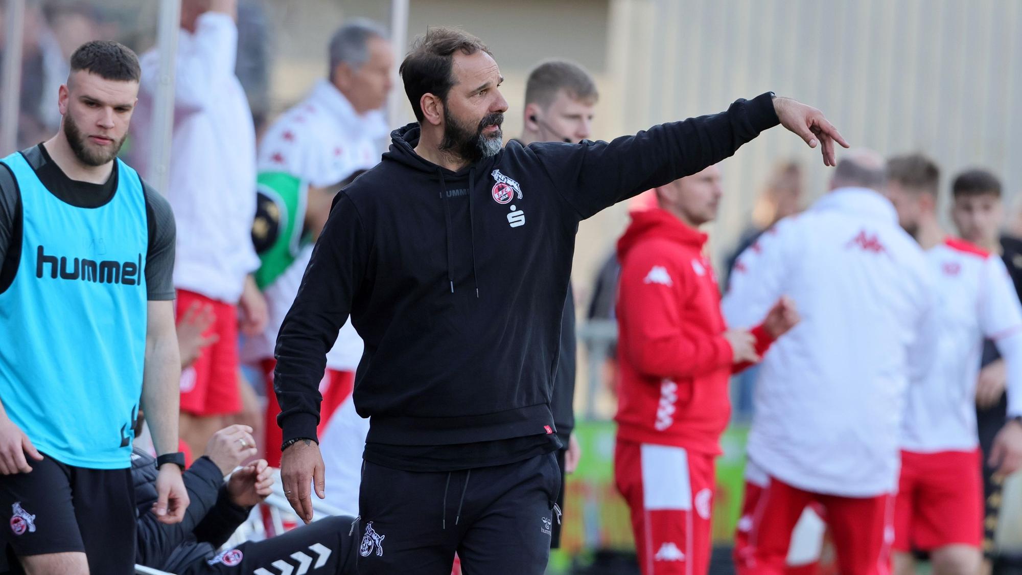 1.FC Köln U19 vs. FSV Mainz 05 U19, A Junioren Bundesliga, Halbfinal Rückspiel um die Deutsche Meisterschaft, Stefan Ruthenbeck (1.FC Köln), 14.04.2023, Bild: Herbert Bucco