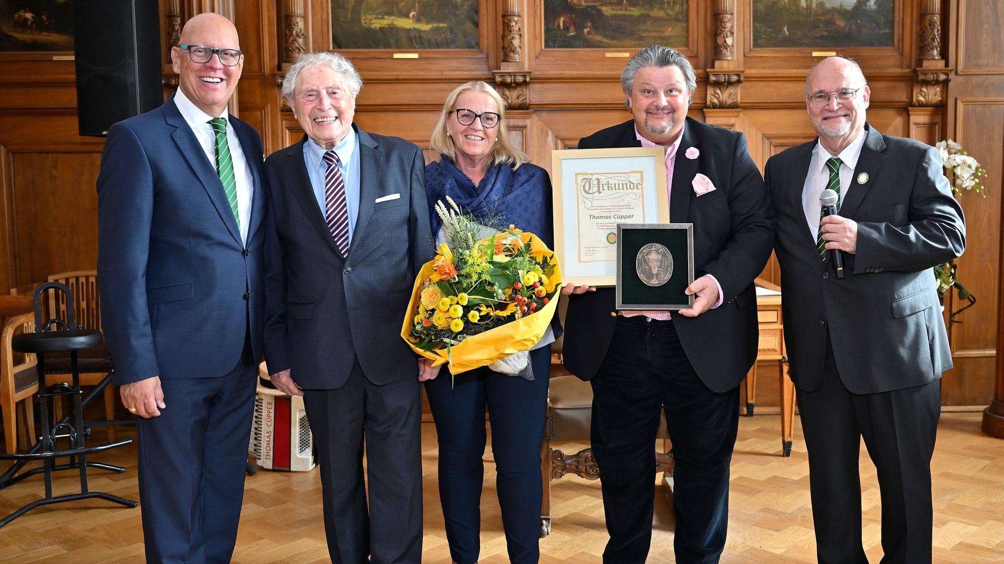 Verleihung der Montanus-Plakette an Thomas Cüpper