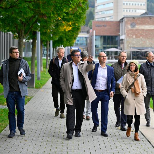 Eine Delegation aus dem Thüringer Ministerium für Infrastruktur und Landwirtschaft (TMIL) besucht im Rahmen einer Fachexkursion zum Thema REGIONALE am Dienstag, 17. Oktober 2023, das Bergische RheinLand