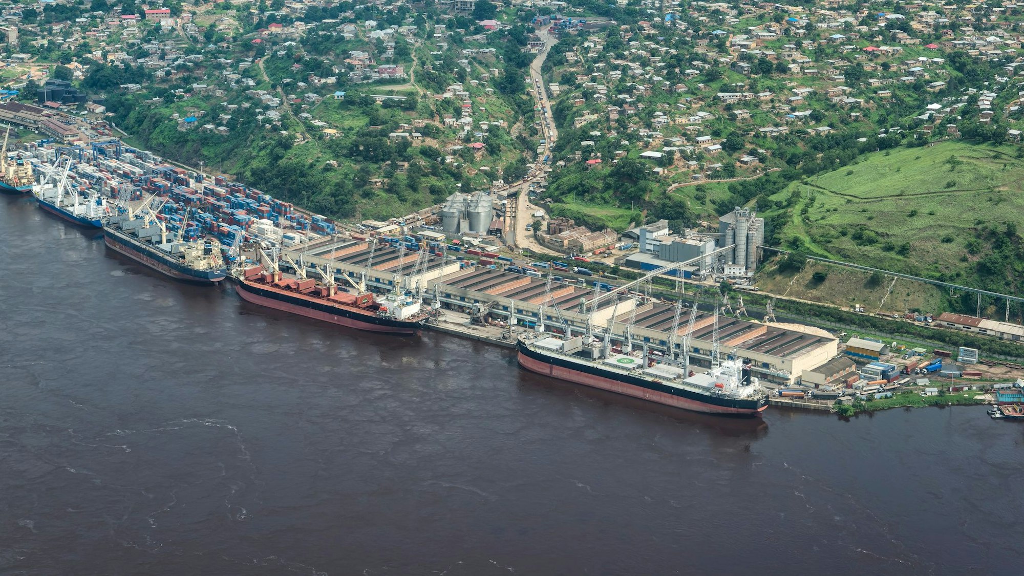 Der Seehafen von Matadi am Kongo-Fluss.