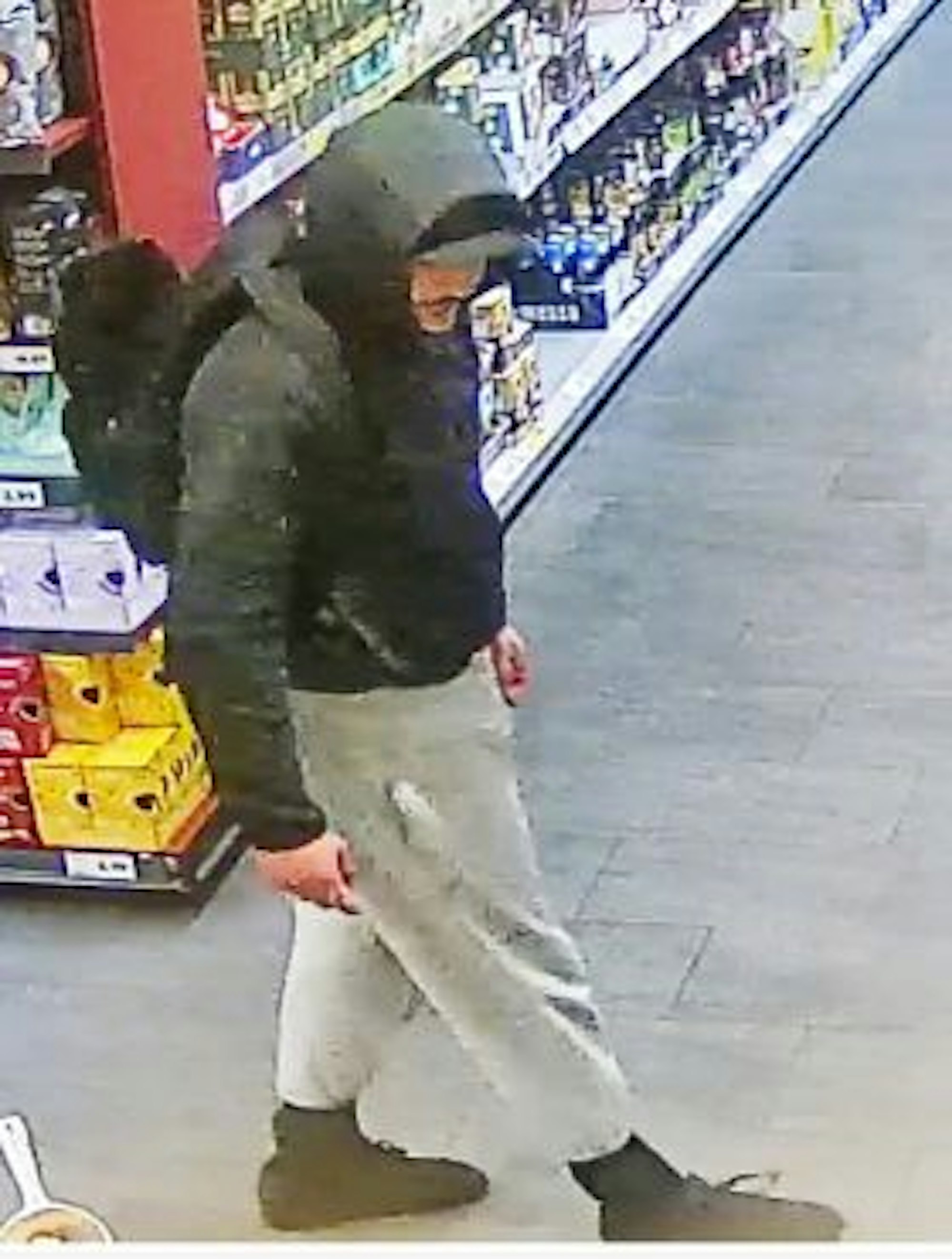 Tatverdächtiger im Supermarkt