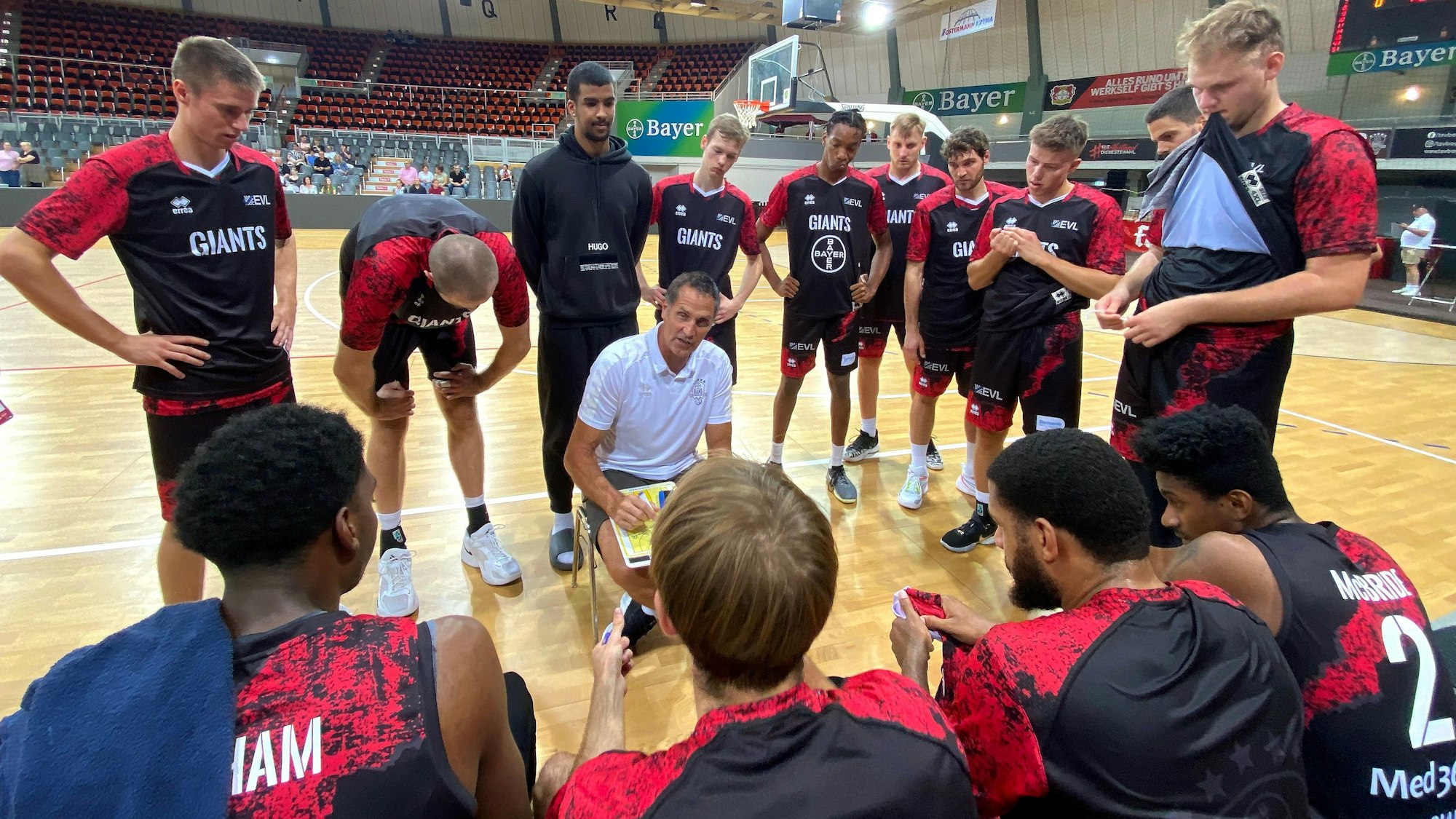 15.09.2023, Basketball-Bayer Giants-Etzella Ettelbruck
TR: Hansi Gnad (Bayer)
Foto: Uli Herhaus
