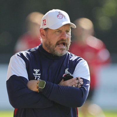 Steffen Baumgart beim FC-Training