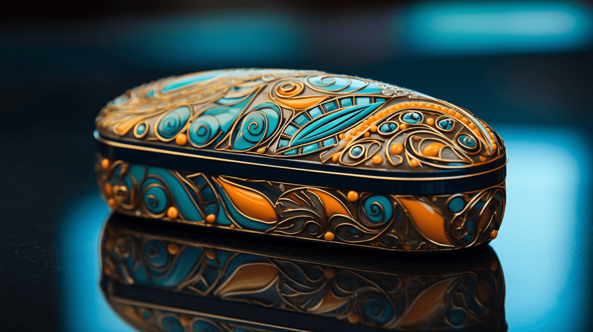 Illustration: Verzierte Tablettendose