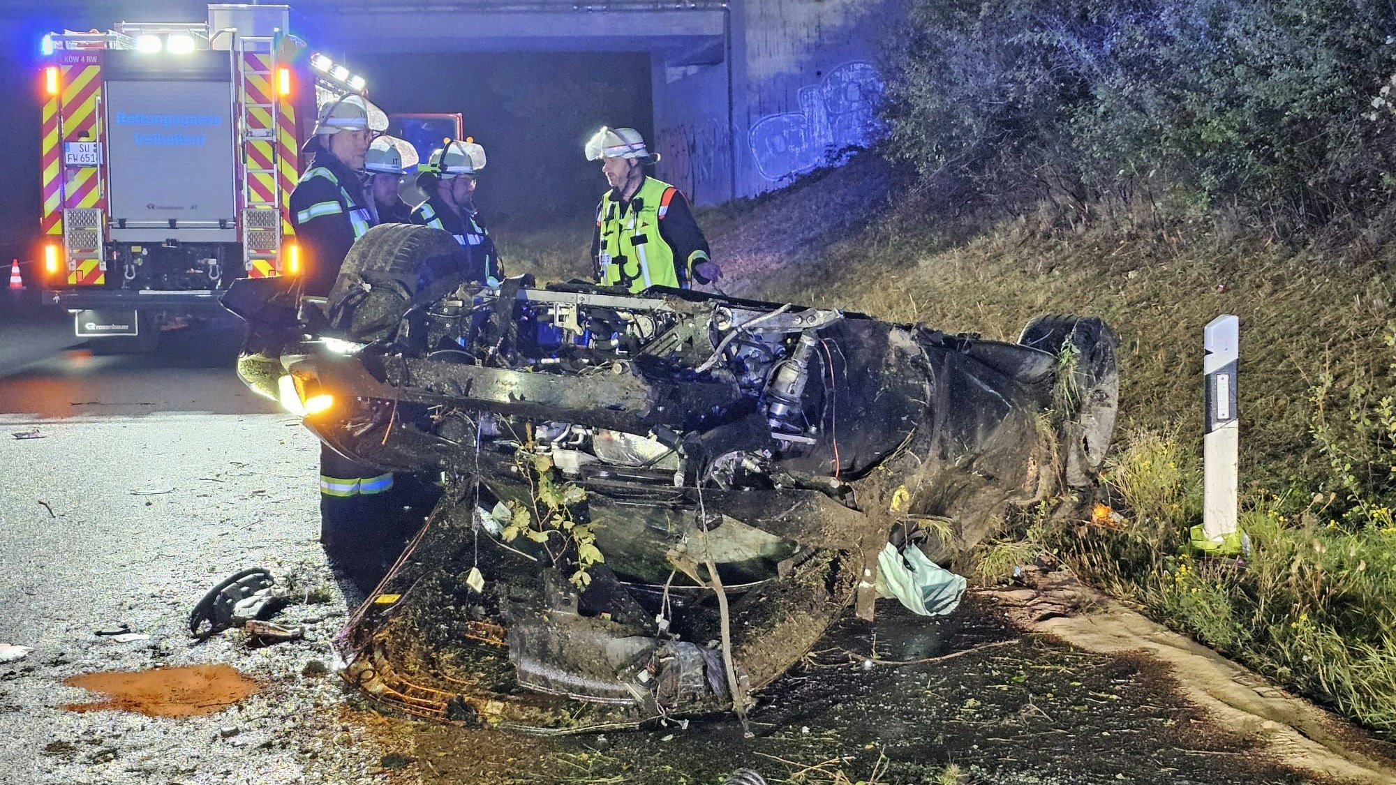 Schwerer Unfall auf der A3 bei Königswinter.