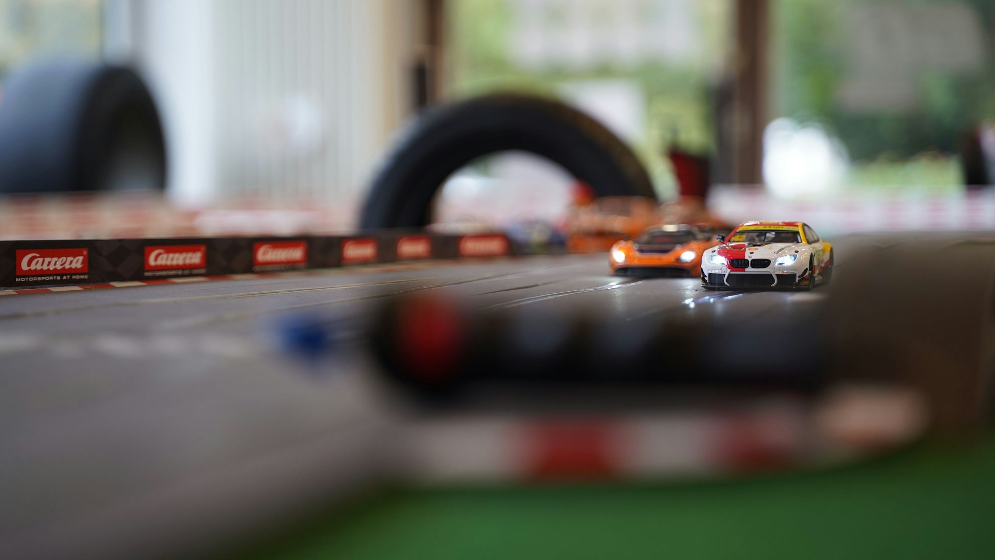 Die Carrera-Bahn im „Overdrive Slotshop“.