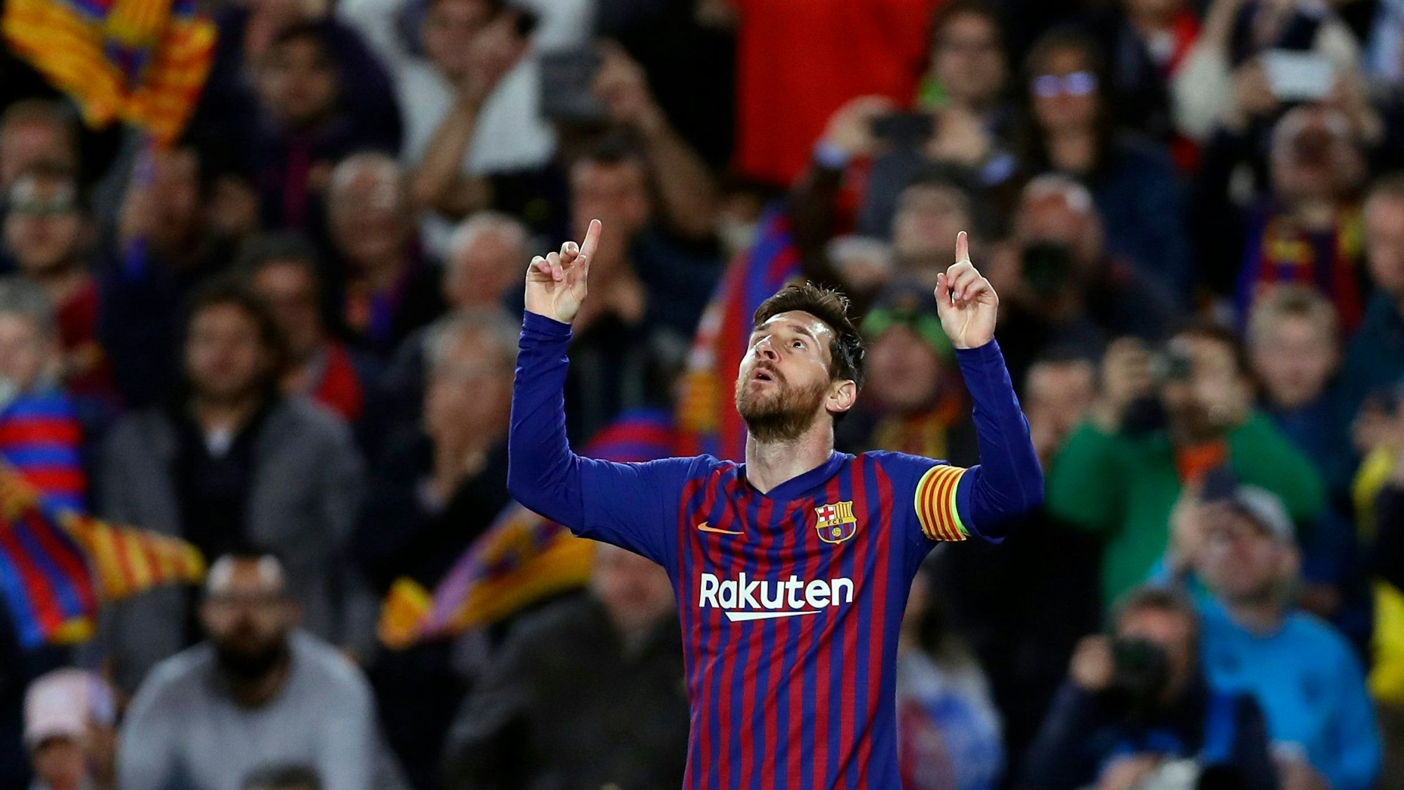 Lionel Messi 2019 im Trikot des FC Barcelona.