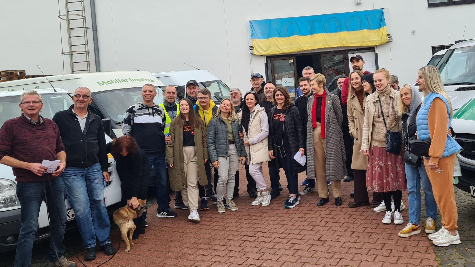 Die Helferinnen und Helfer der Gelben Kreuzes aus Köln.