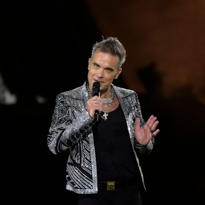 Robbie Williams bei seinem Münchener Konzert im August 2022