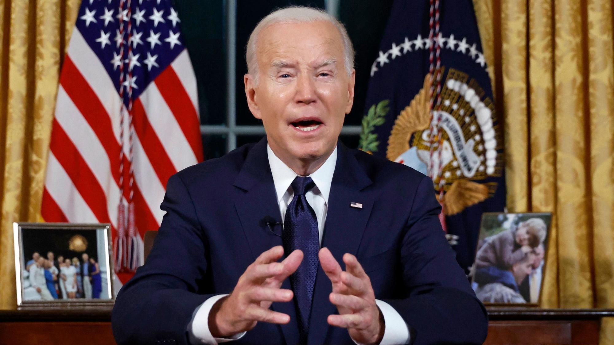 US-Präsident Joe Biden hält eine Rede