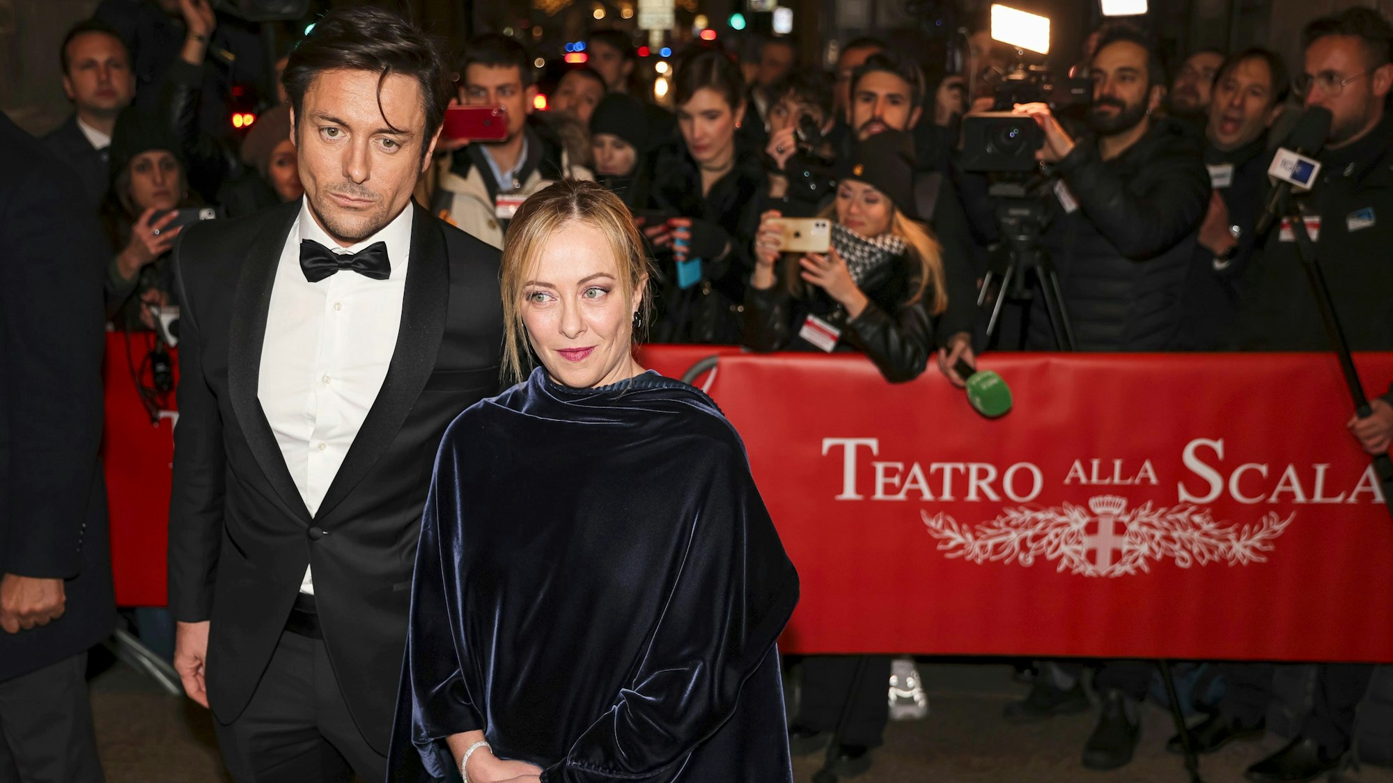 Andrea Giambruno und Giorgia Meloni.