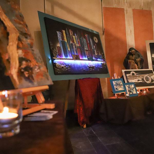 Die Kunstnacht 2023 in der St.-Remigius-Kirche in Opladen.