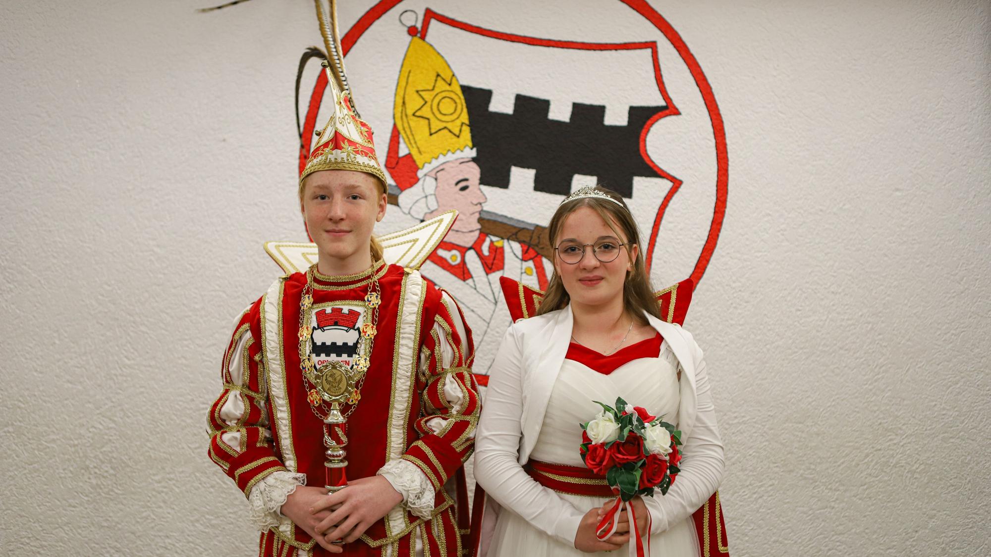 Freuen sich auf die kommende Session mit den Olpadener Neustadtfunken: Niklas und Lina